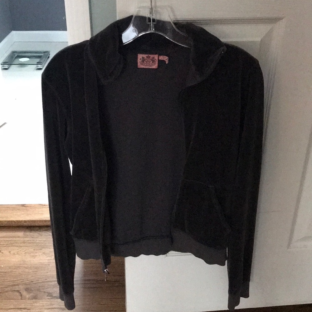 dark grey juicy zip up